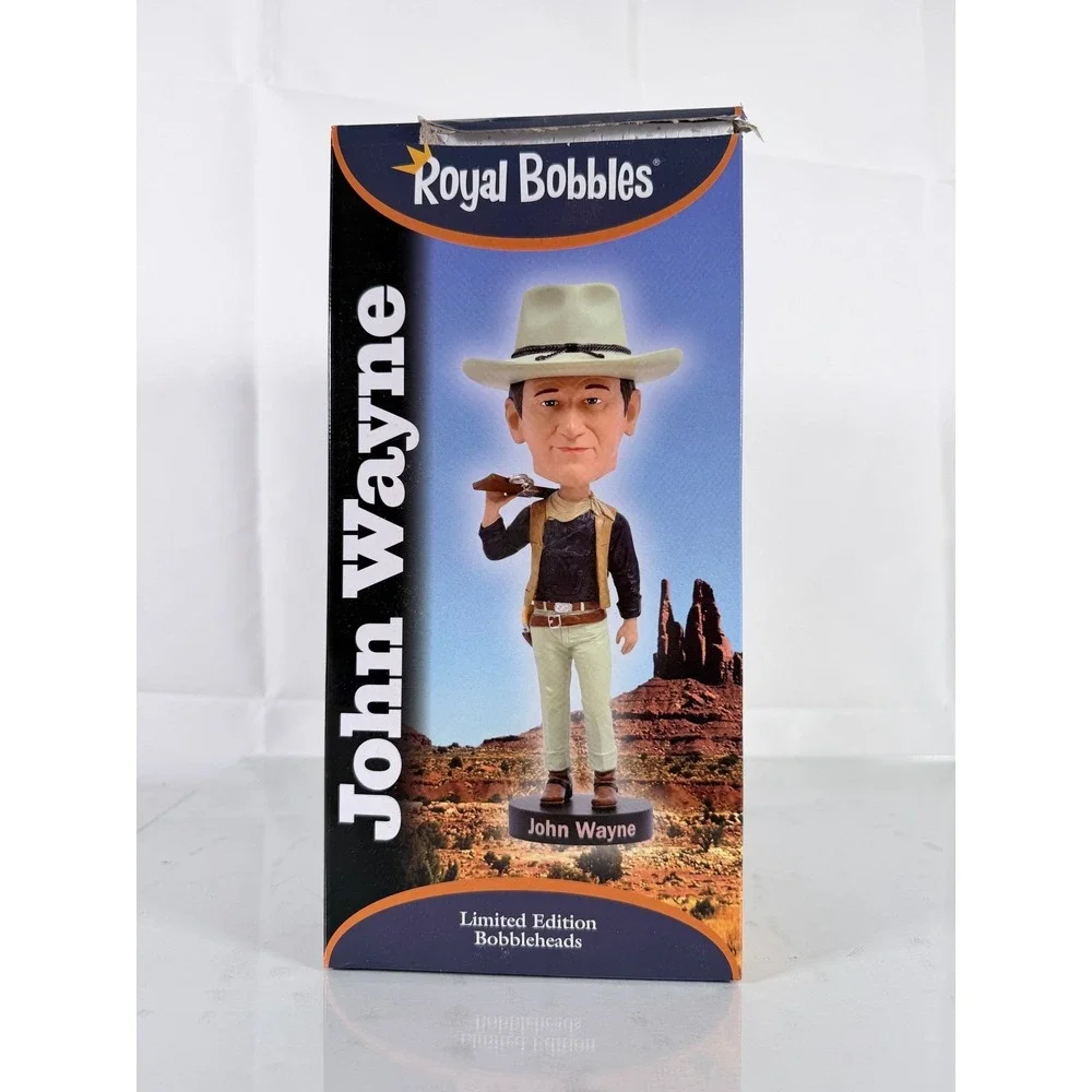 Royal Bobbles John Wayne The‎ Duke Western Cowboy Limited Edition Bobblehead New